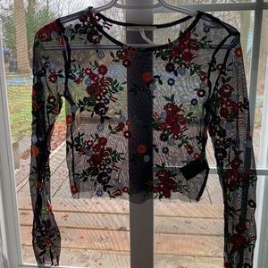 Mesh flower top